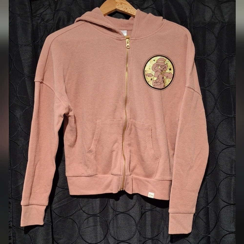 Disney Jasmine Pink Hooded Jacket with Gold Accents